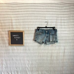 7 For All Mankind Distressed Jean Shorts